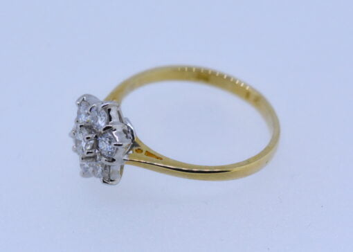 Diamond Set Cluster Ring - Image 4