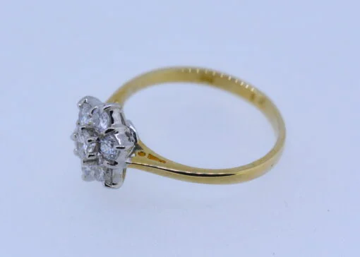 Diamond Set Cluster Ring - Image 4
