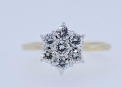 Diamond Set Cluster Ring