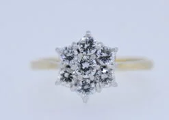 Diamond Set Cluster Ring