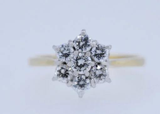 Diamond Set Cluster Ring