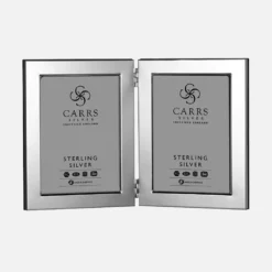 Sterling Silver Double 5 x 3.5 Photograph Frame - Carrs Silver