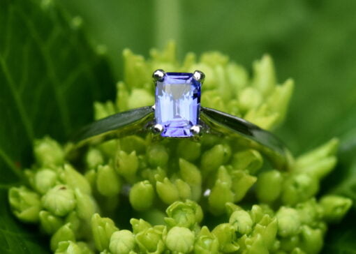 18ct White Gold Tanzanite Diamond Ring - Image 4