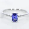18ct White Gold Tanzanite Diamond Ring