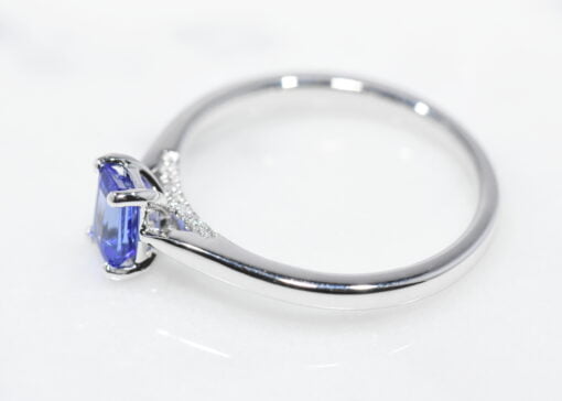 18ct White Gold Tanzanite Diamond Ring - Image 3