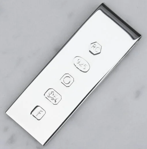 Sterling Silver Money Clip with Feature Hallmark from Carrs Silver