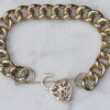Heavy Yellow Gold Ladies Curb Bracelet