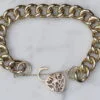 Heavy Yellow Gold Ladies Curb Bracelet