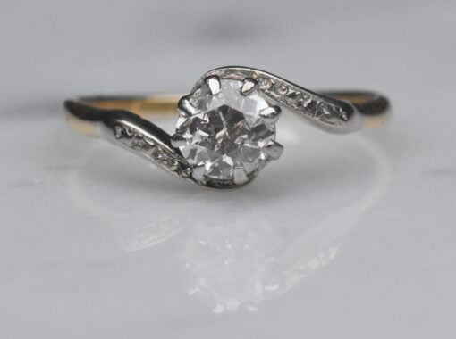 Old Cut Diamond Single Stone Ring