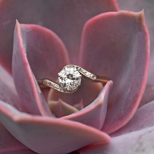 Old Cut Diamond Single Stone Ring - Image 5