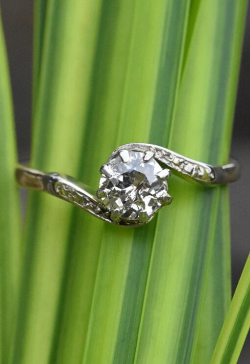Old Cut Diamond Single Stone Ring - Image 6