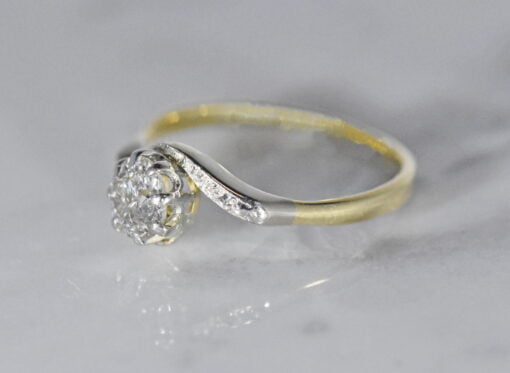 Old Cut Diamond Single Stone Ring - Image 7