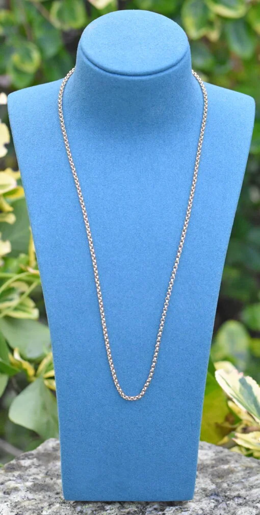 9ct Yellow Gold Round Belcher Necklace - Image 2