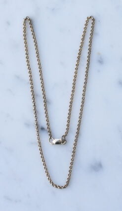 9ct Yellow Gold Round Belcher Necklace