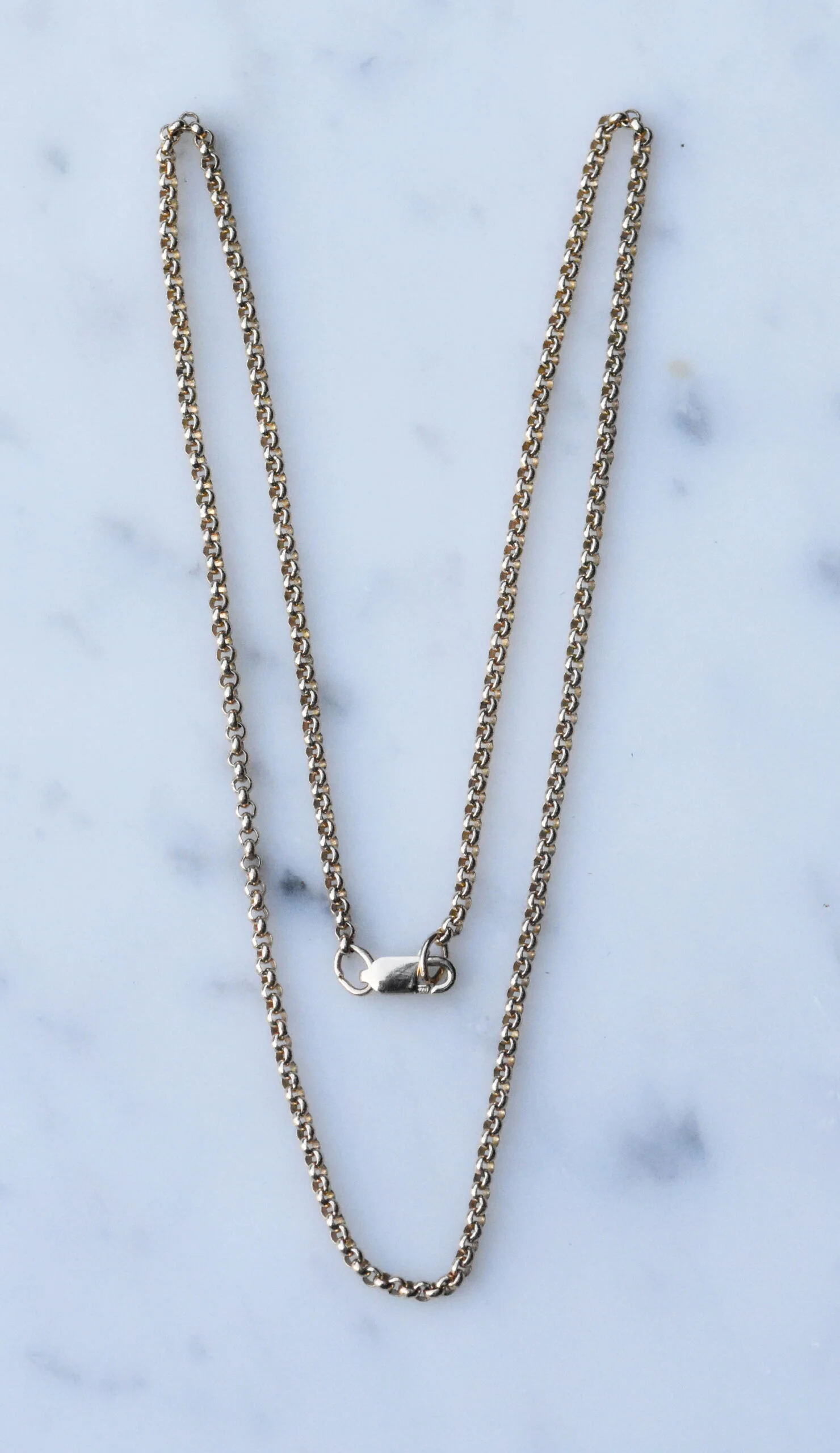 9ct Yellow Gold Round Belcher Necklace
