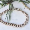Graduating Rose Gold Curb Bracelet
