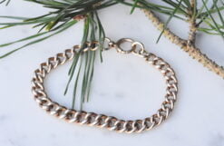 Graduating Rose Gold Curb Bracelet