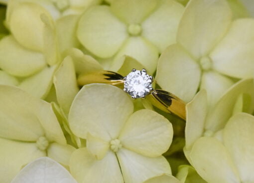 Modern Diamond Single Stone Ring - Image 3