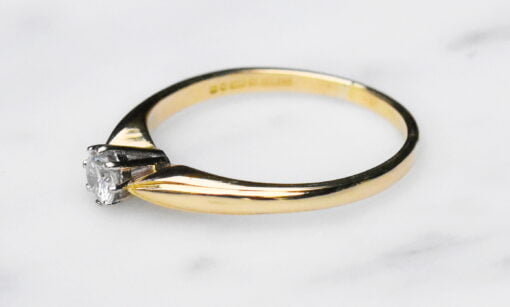Modern Diamond Single Stone Ring - Image 5