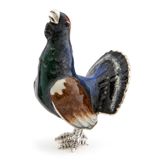 Saturno Silver Capercaille Figurine - Image 2