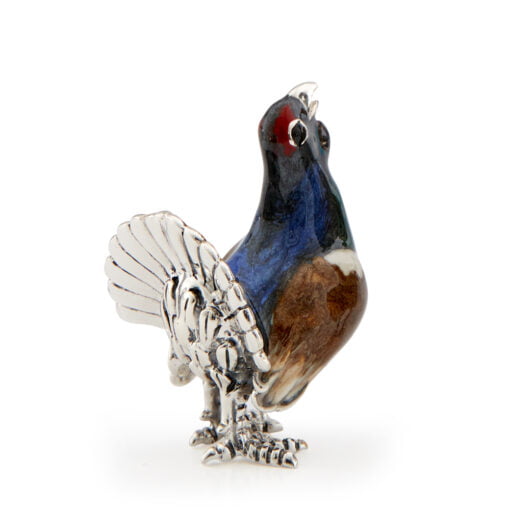 Saturno Silver Capercaille Figurine - Image 3