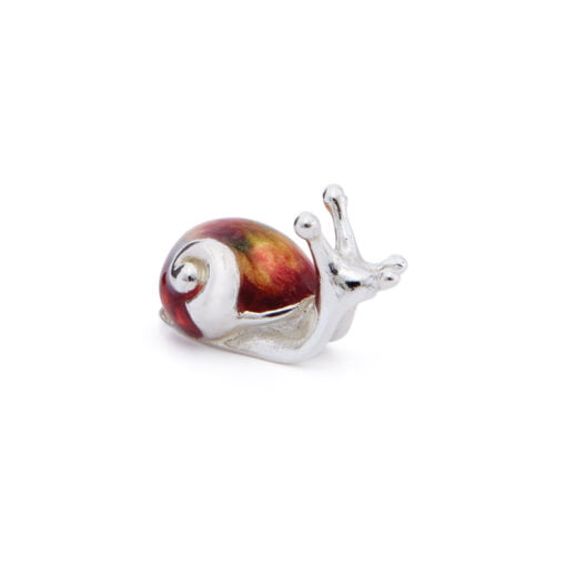 Saturno Silver Miniature Snail Figurine