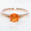 Classic Fire Opal Single Stone Ring