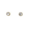 9ct Yellow Gold Stud Earrings with Cubic Zirconia
