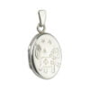 Sterling Silver Unicorn Oval Locket