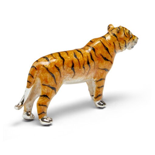 Saturno Silver with Enamel Tiger Figurines - Image 3