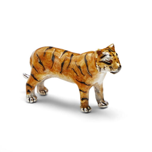 Saturno Silver with Enamel Tiger Figurines - Image 4