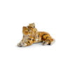 Saturno Silver Miniature Tiger with Cub Figurine