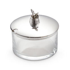 Sterling Silver & Glass Honey Jar - Francis Howard