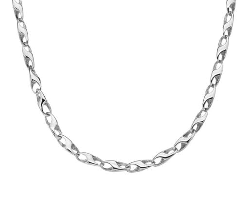 Curteis 9 Carat White Gold Lobster Claw 2 Chain - Image 3