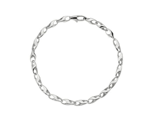 Curteis 9 Carat White Gold Lobster Claw 2 Chain - Image 2