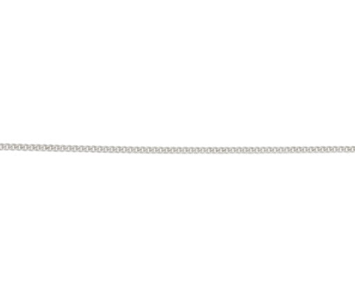 Curteis Sterling Silver 2.45mm Close Curb Pendant Chain
