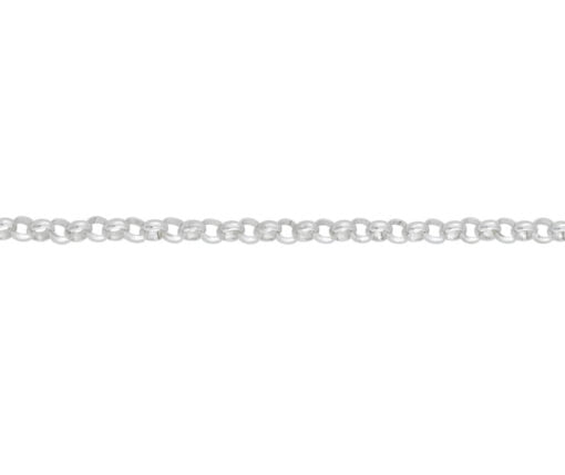 Curteis Sterling Silver Round Belcher 1 Pendant Chain