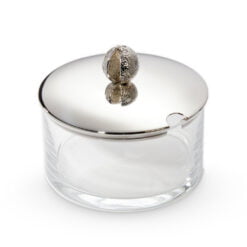 francis howard sterling silver and glass marmalade jar