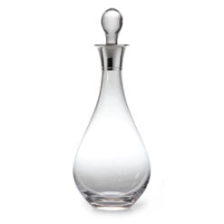 crystal and silver decanter
