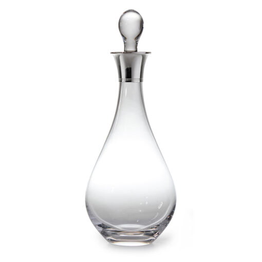 crystal and silver decanter