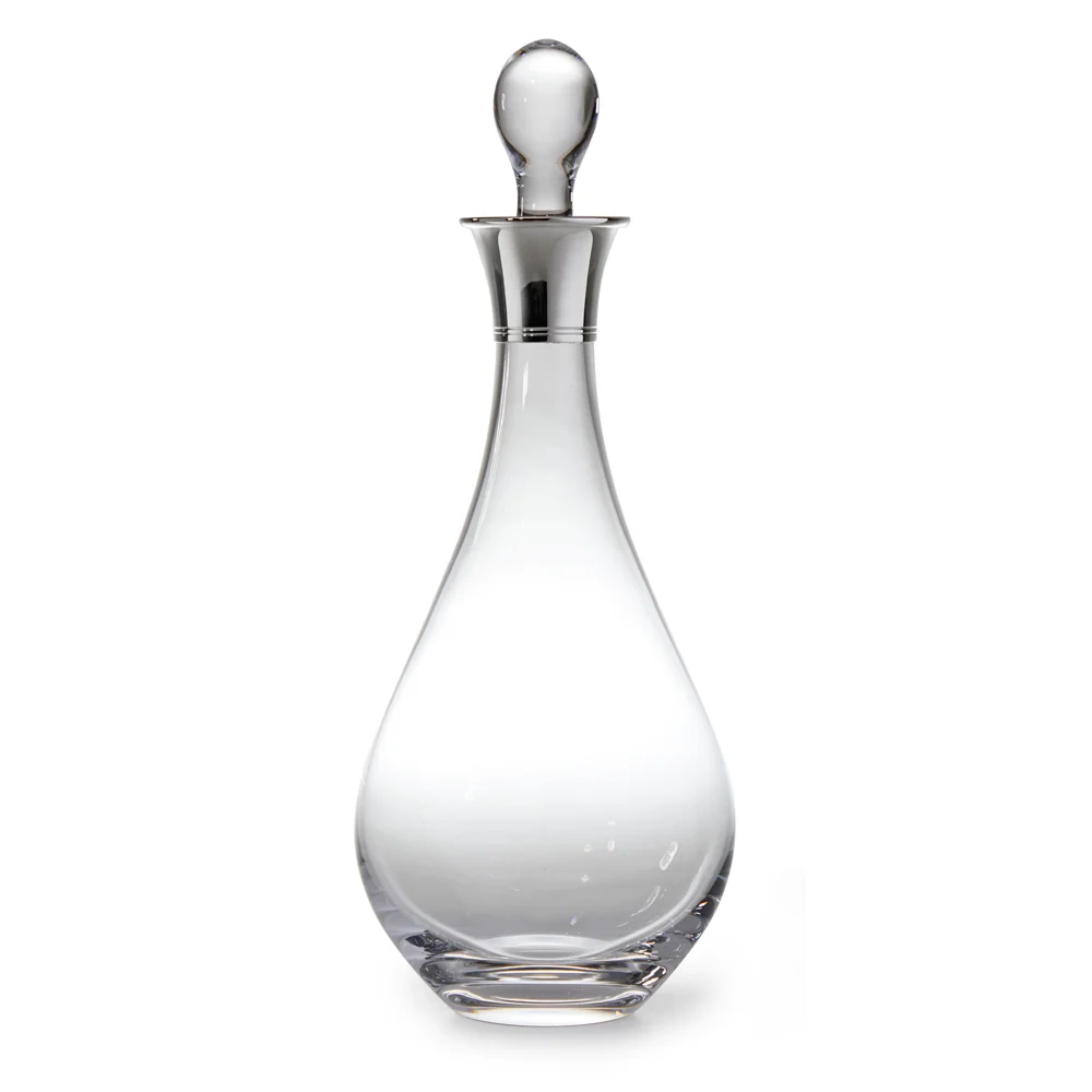 crystal and silver decanter