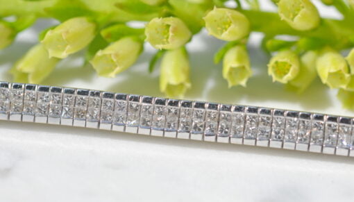 White Gold Diamond Tennis Bracelet - Image 5