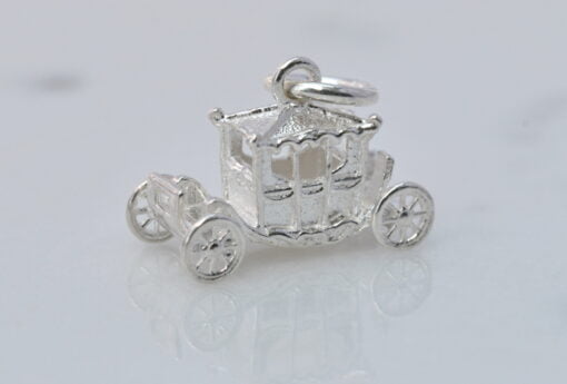 silver coronation coach charm