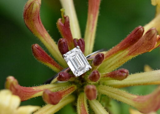 Emerald Cut Lab Diamond Ring - Image 4