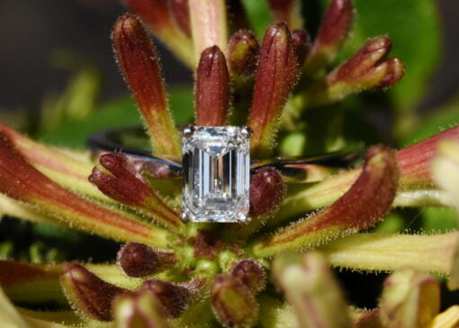 Emerald Cut Lab Diamond Ring - Image 3