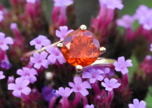 Single Stone Cross Over Fire Opal Ring - Image 4