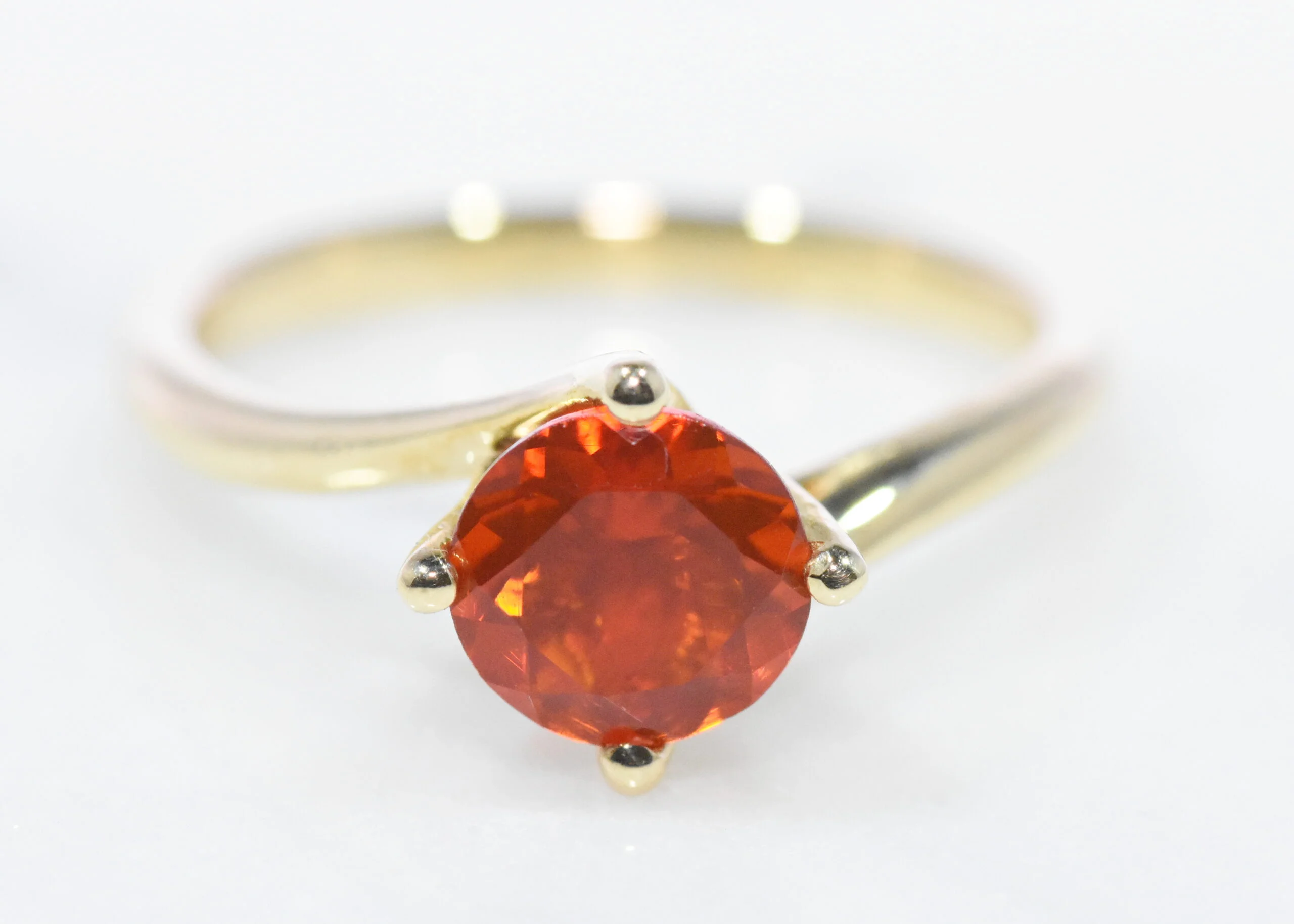 fire opal ring