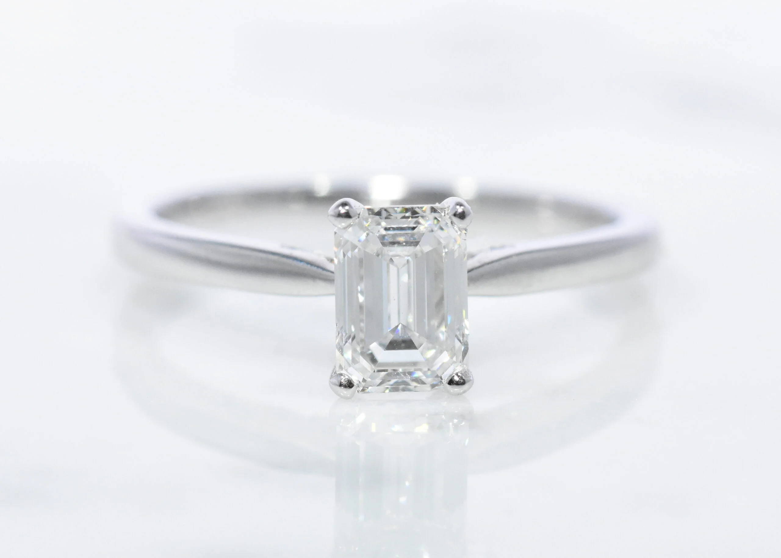 Emerald Cut Lab Diamond Ring