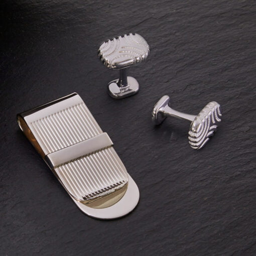 Sterling Silver Stripe Money Clip - Francis Howard - Image 2