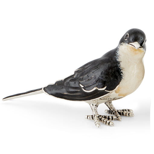 Saturno Silver and Enamel Swallow Figurines - Image 2